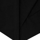 WAFFLE WEAVE PLEATED WIDE PANTS IN CAVIAR