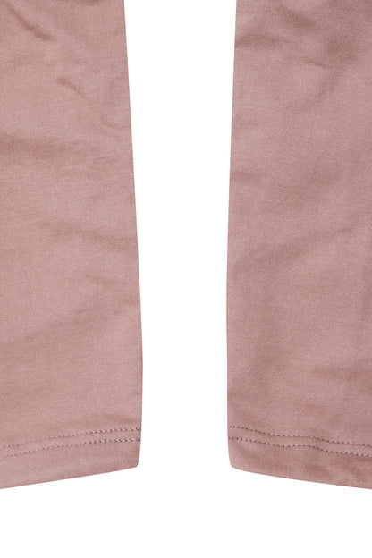 VEINS FRENCH TERRY PANTS IN MAUVE