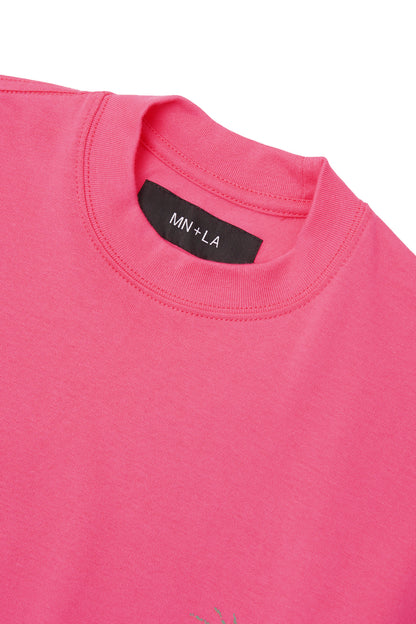 "LIMBO" ULTRA HEAVY TEE IN STATIC PINK