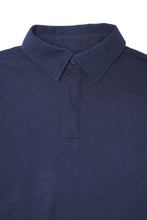 "CLUB" L/S POLO SHIRT IN NAVY