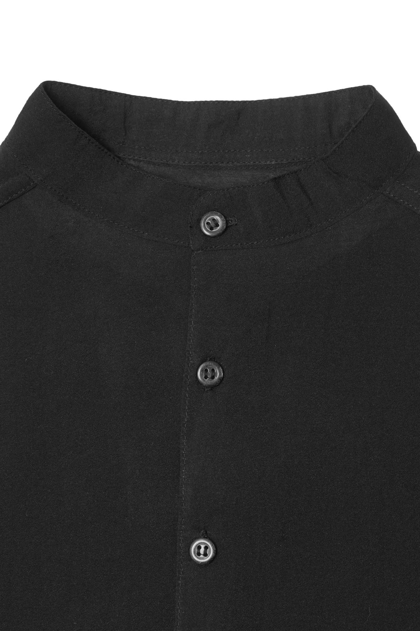 MANDARIN S/S SHIRT IN NOIR