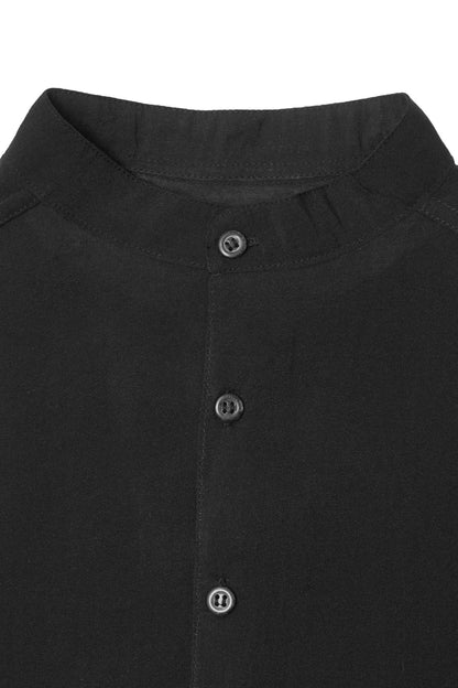 MANDARIN S/S SHIRT IN NOIR