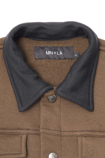 LOUNGE TRUCKER JACKET IN OLIVE DRAB