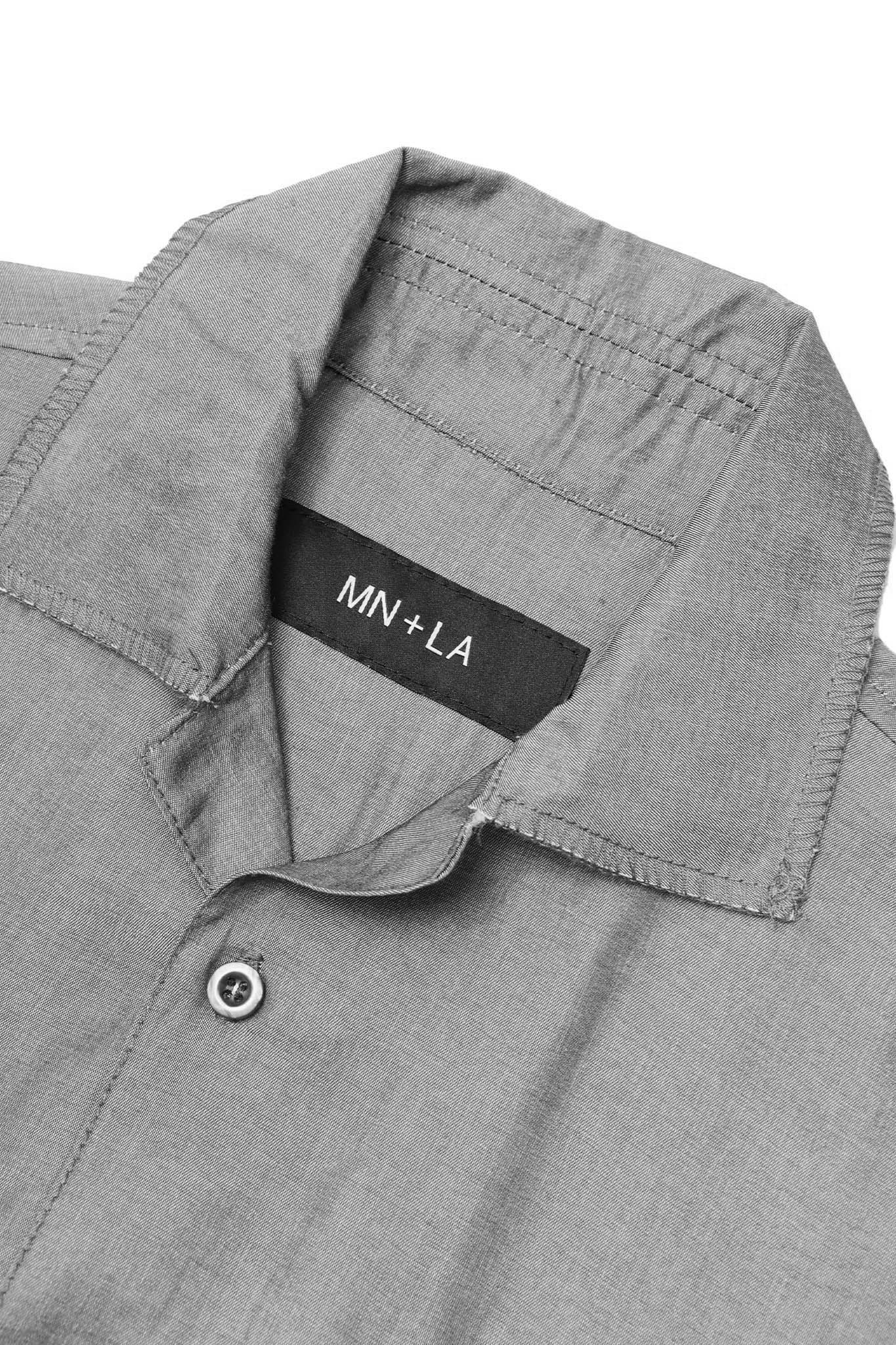 4 POCKET CUBAN SHIRT IN STONE GREY