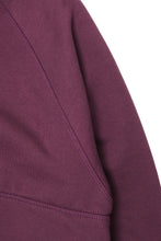 QUARTER ZIP SWEATSHIRT IN WINE