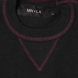 WAFFLE EXO™ MILITIA BOX TEE IN CAVIAR/WINE