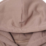 CUTOFF HOODIE IN TAN
