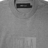 "KNUCKLEHEAD" TEE IN HEATHER GREY REFLECTIVE