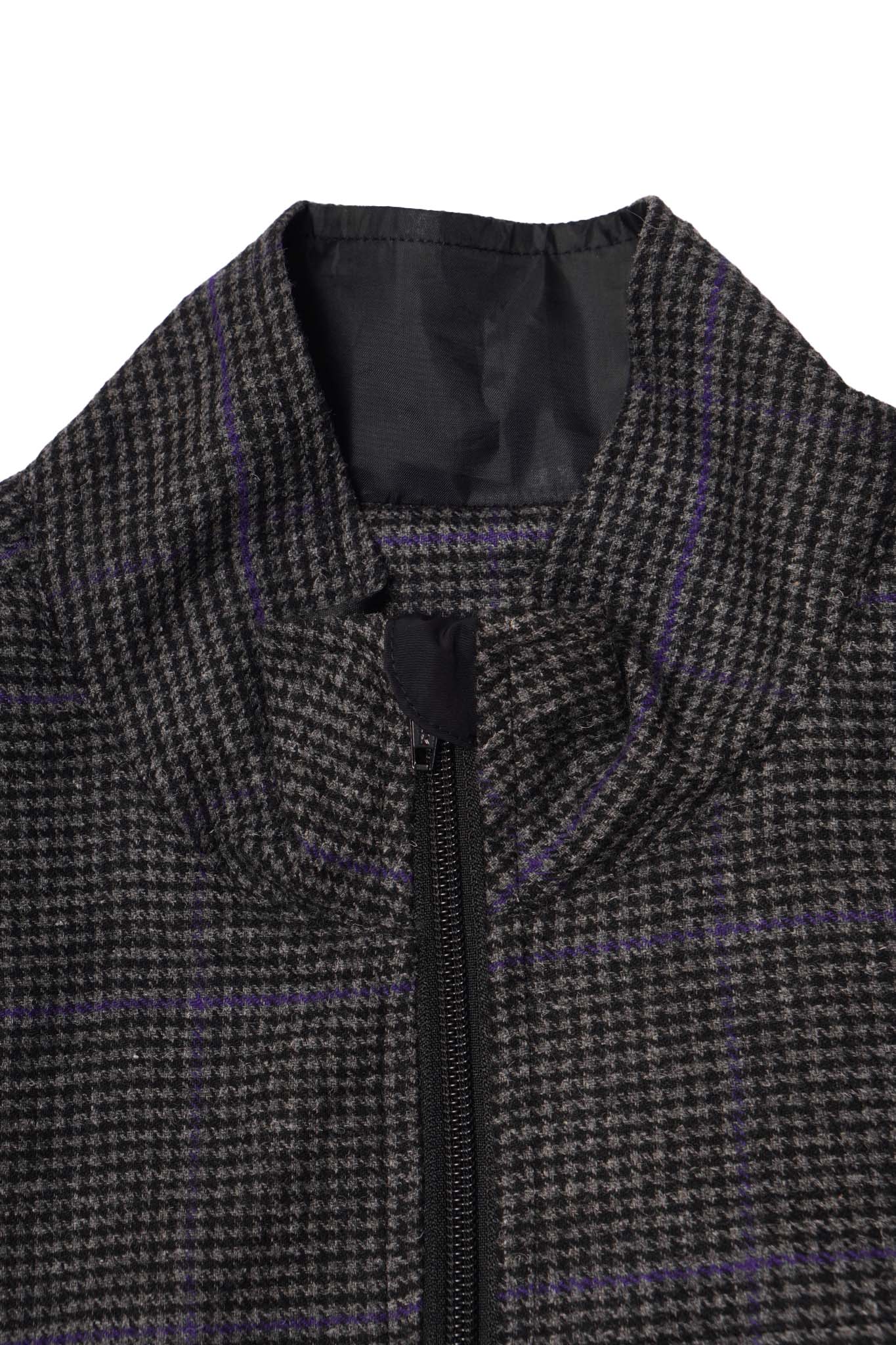 LAKESIDE VEST IN PIGEON PLAID