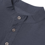 MANDARIN SHIRT IN SLATE