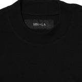 MN+LA™ SCRIPT LOGO TEE IN CAVIAR/OLIVE