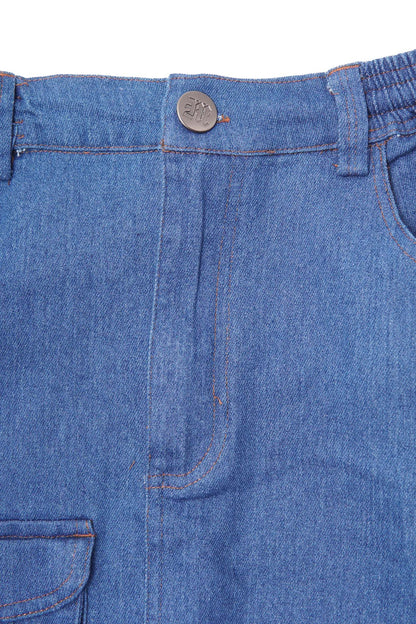 LITTLE HUMAN™ FIELD SKIRT IN TRUE BLUE