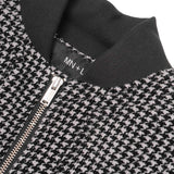 "FLOW" BOMBER JACKET IN HOUNDSTOOTH