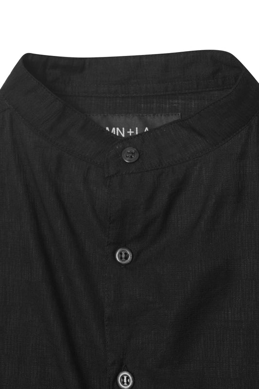MANDARIN S/S SHIRT IN ANTHRACITE