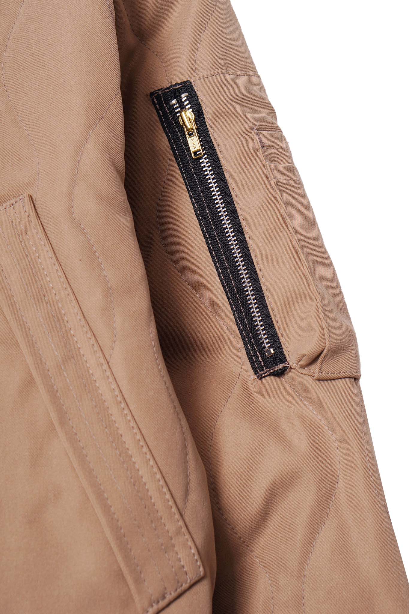 FLIGHT BOMBER JACKET IN CHAMPAGNE