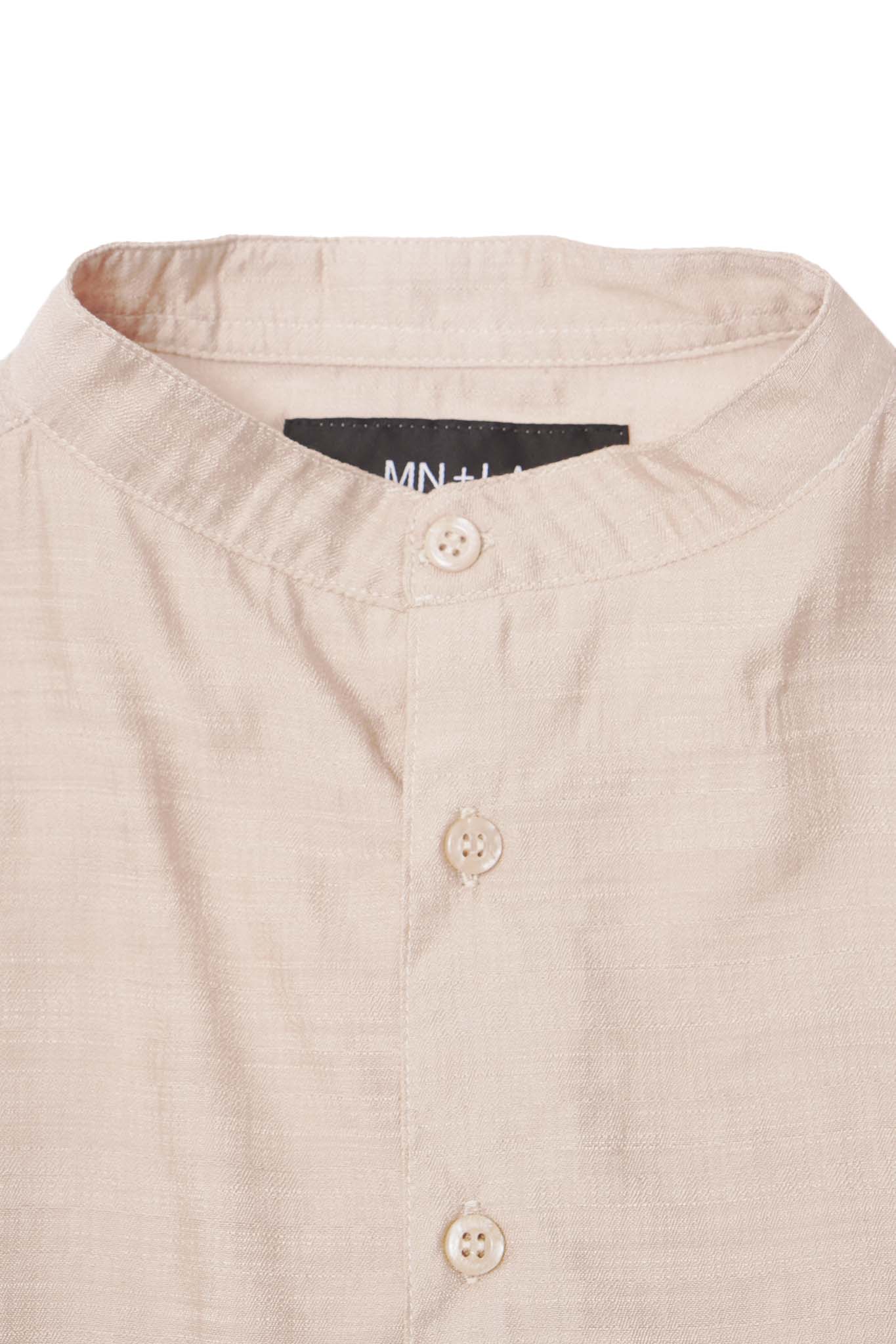 MANDARIN S/S SHIRT IN OAT