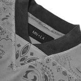 LEAGUE TEE IN STEEL PAISLEY