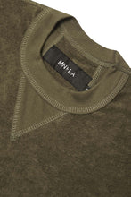 TOWEL TERRY MILITIA OVERSIZED TEE IN OLIVE