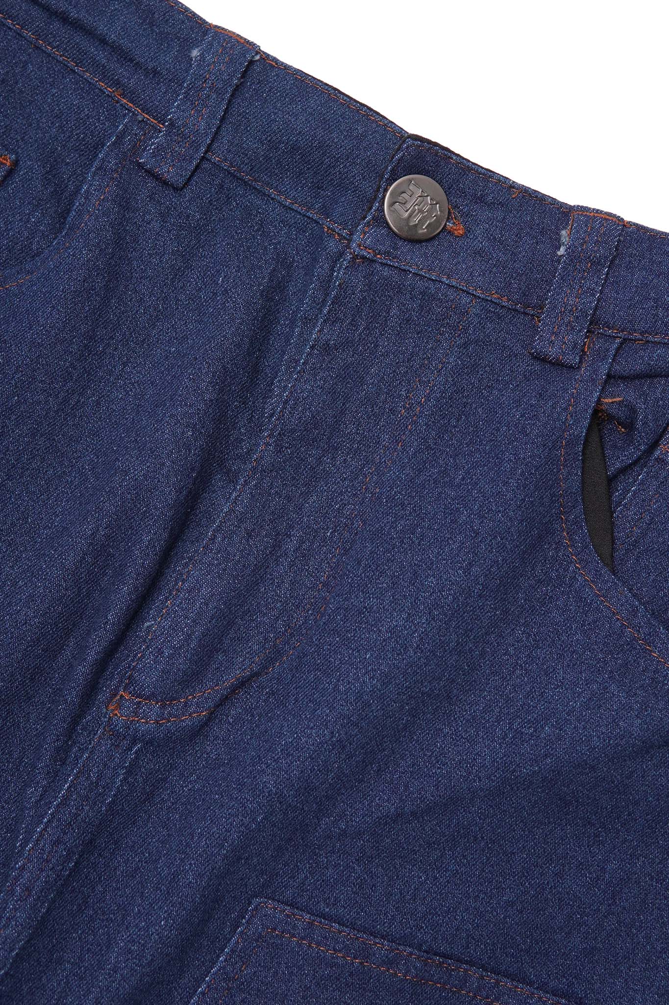 "COLD NAVY" DOUBLE KNEE PHAT SHORTS
