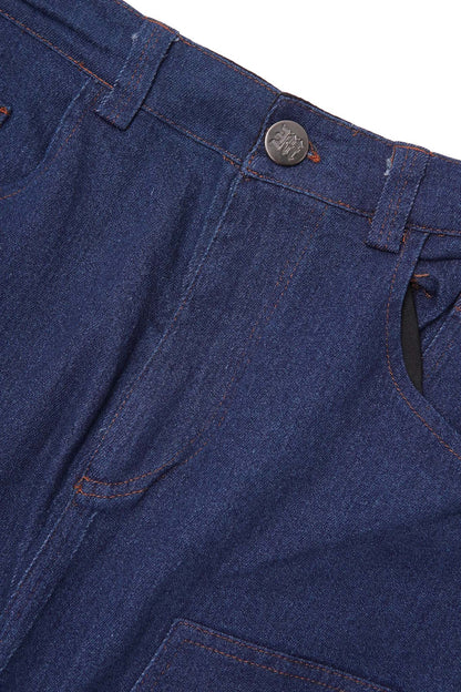 "COLD NAVY" DOUBLE KNEE PHAT SHORTS