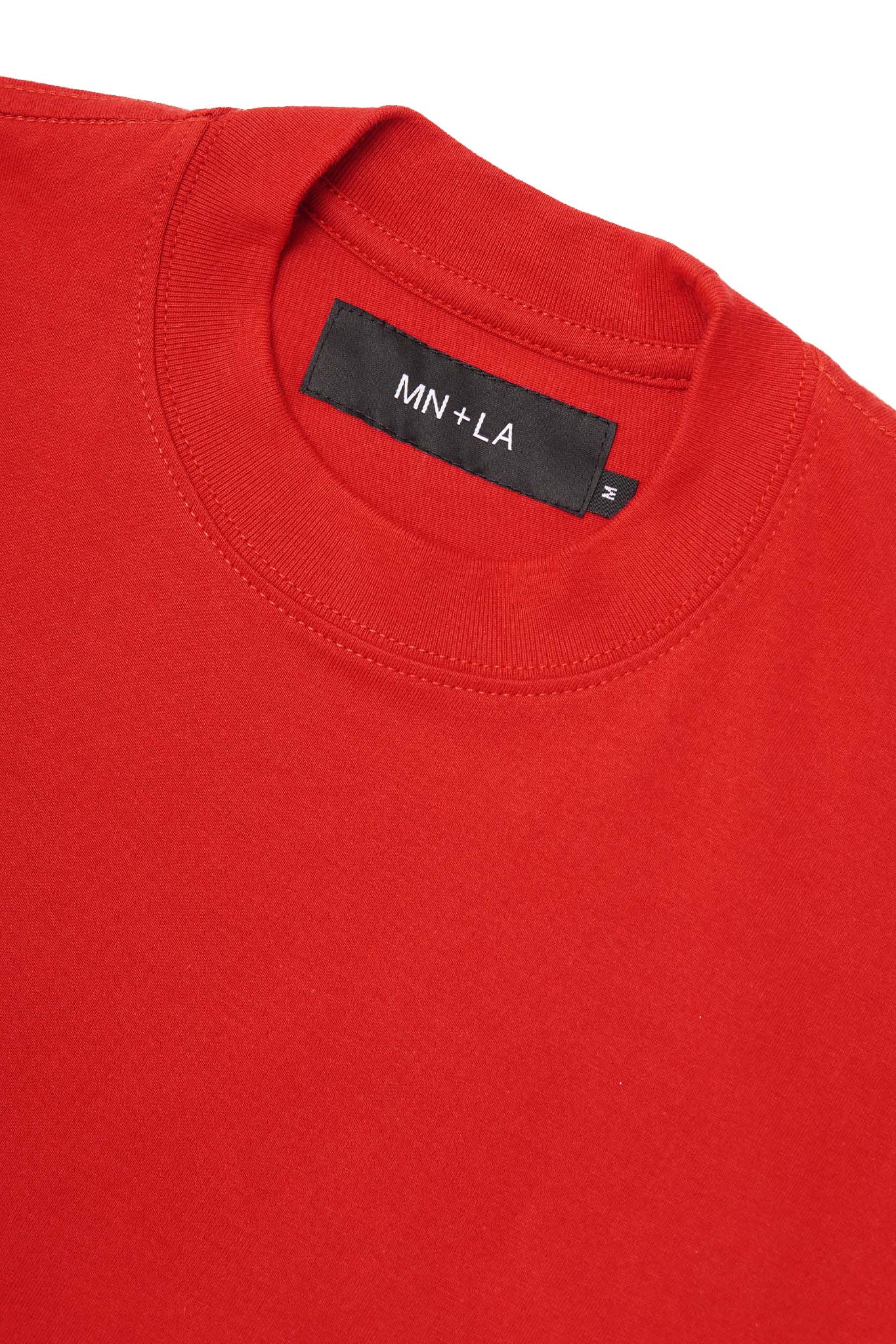 "OUTDOOR EXPLORATION" MULTI LOGO TEE IN RARRI RED