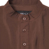 MANDARIN SHIRT IN WOOD