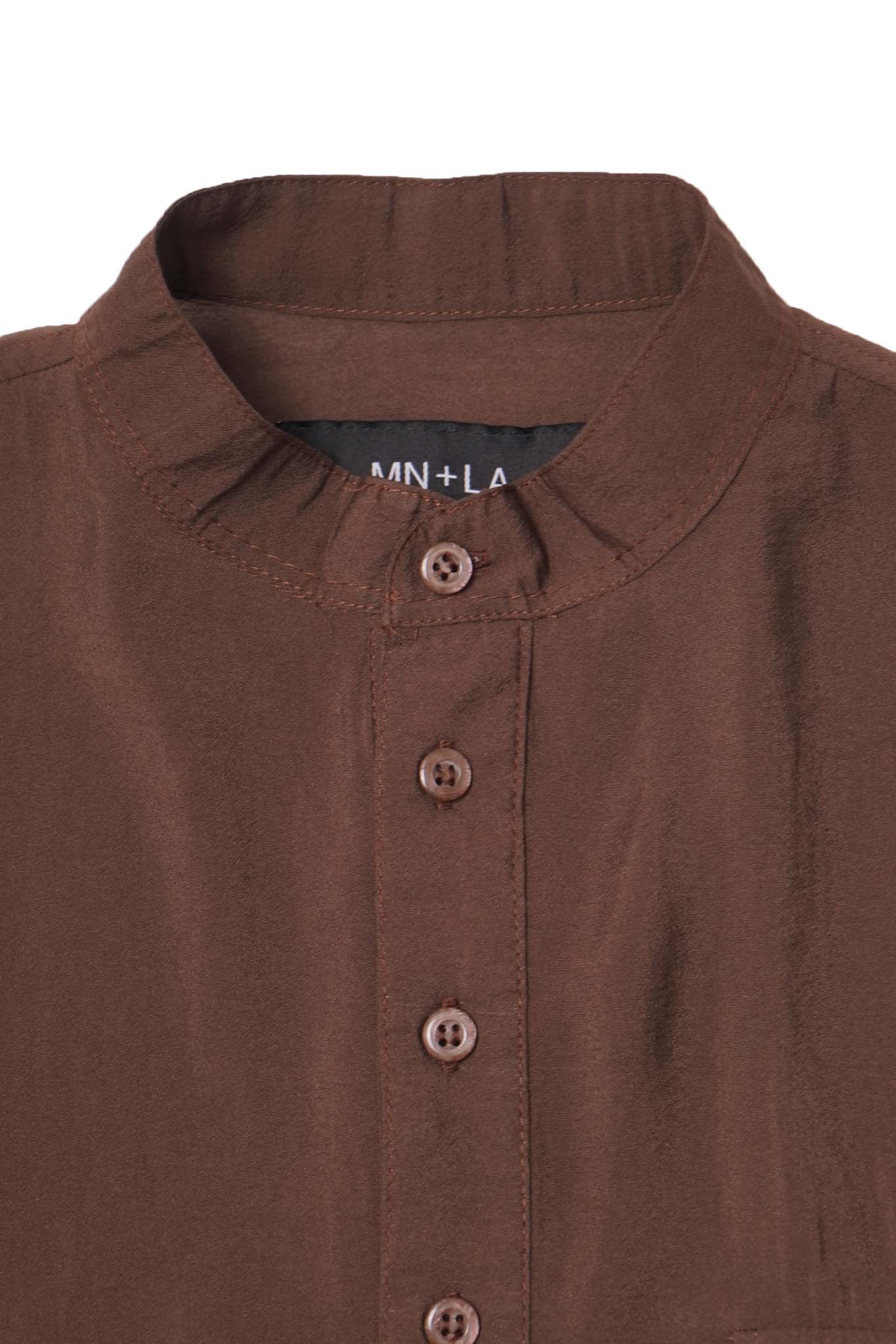 MANDARIN SHIRT IN WOOD