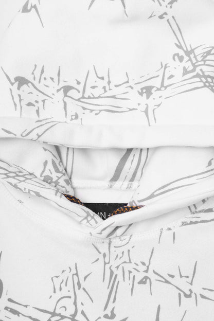 "WIRE WORK" HOODIE IN ARCTIC