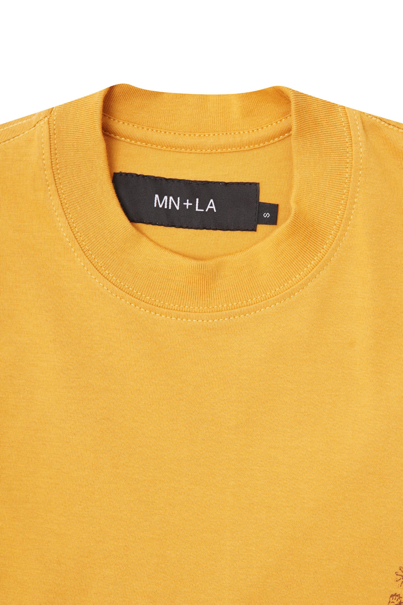 "FCF" TEE IN MUSTARD