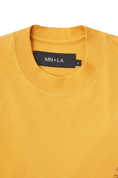 "FCF" TEE IN MUSTARD