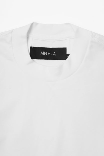 MOCK NECK TEE V4 IN WHITE