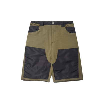 DOUBLE KNEE PHAT SHORTS IN OLIVE