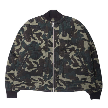 "FLOW" BOMBER JACKET IN WOODLAND CAMO