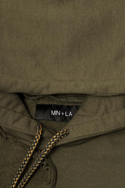DECONSTRUCTED HOODIE IN OLIVE