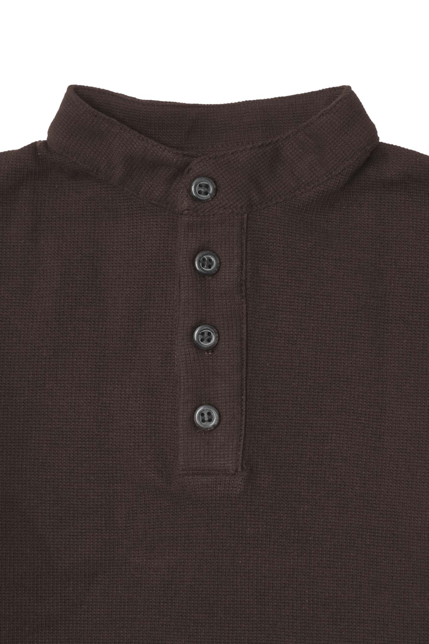 LITTLE HUMAN™ QUARTER MANDARIN S/S IN CHARCOAL GREY