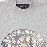 "LAST SUPPER" TEE IN HEATHER GREY
