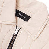 "FLOW" BOMBER JACKET IN CLOUD