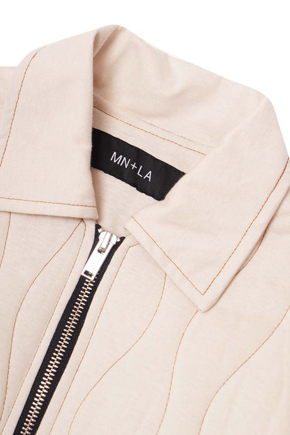 "FLOW" BOMBER JACKET IN CLOUD