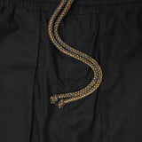LINEN VEIN PANTS IN GRAPHITE