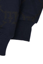 "MULTI M'$" CLASSIC HOODIE IN NAVY