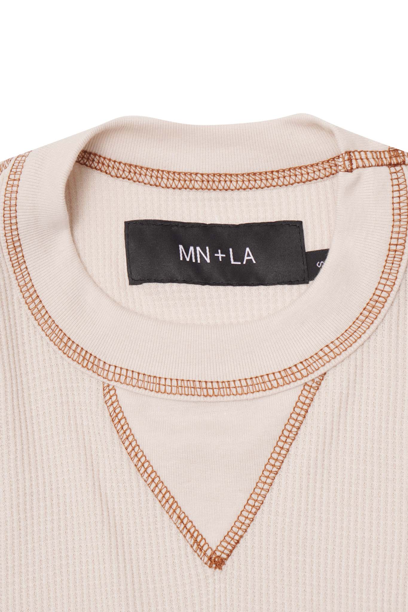 EXO™ MILITIA BOX WAFFLE TEE IN OAT/RUST