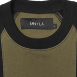 GRID TEE IN ANTHRACITE/OLIVE