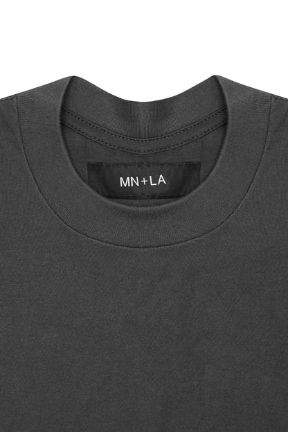 BOX TEE IN CHARCOAL GREY