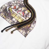 "LAST SUPPER" HOODIE IN WHITE