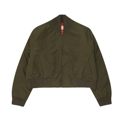 FEMME FLIGHT JACKET IN OLIVE