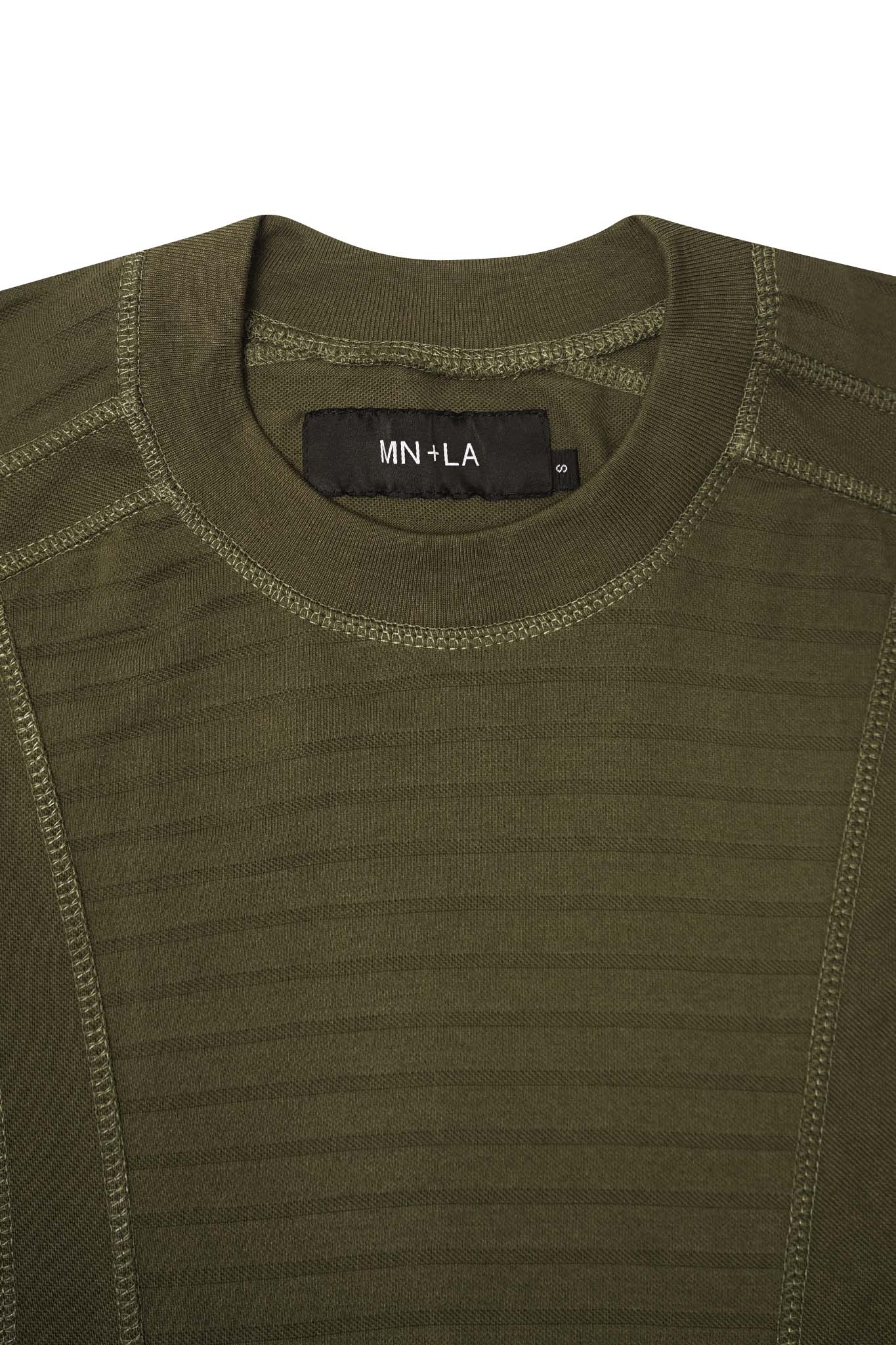 "FLOW" PIQUE TEE IN OLIVE