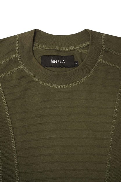 "FLOW" PIQUE TEE IN OLIVE