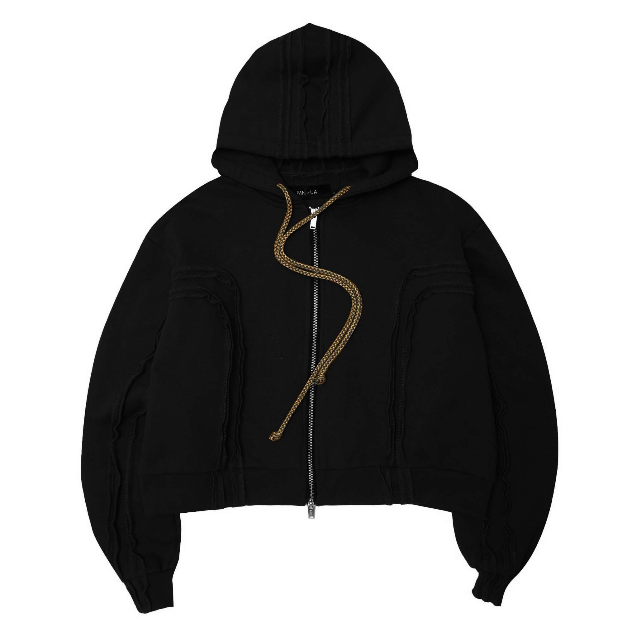 CROSS FORGED ZIP HOODIE IN RUST