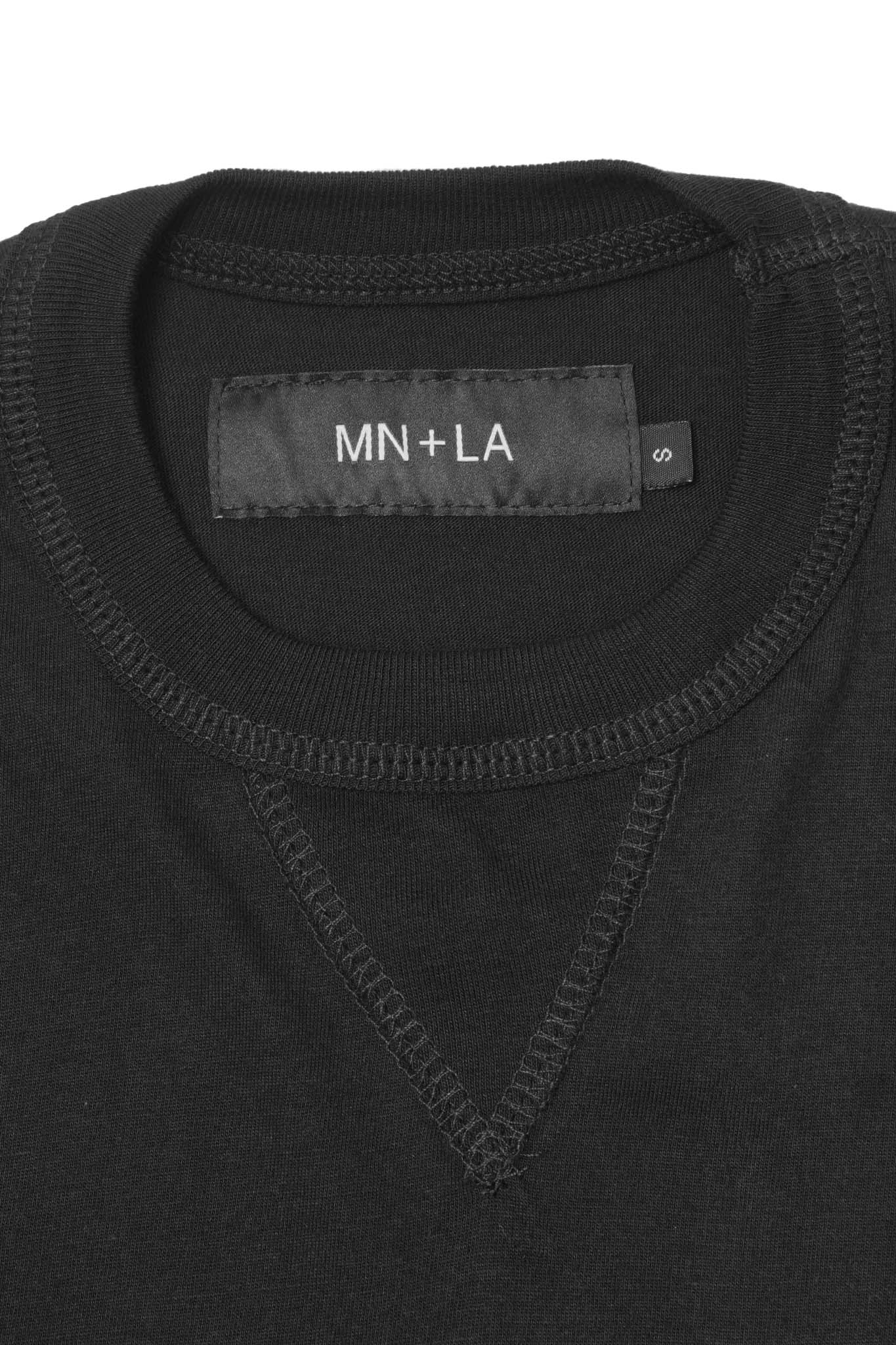 MILITIA MOCK NECK LITE TEE IN ANTHRACITE