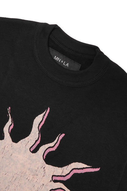 "THE ENLIGHTENED ONE" LONGSLEEVE TEE IN CAVIAR
